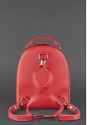 Фото Шкіряний міні-рюкзак Kylie рубін - червоний